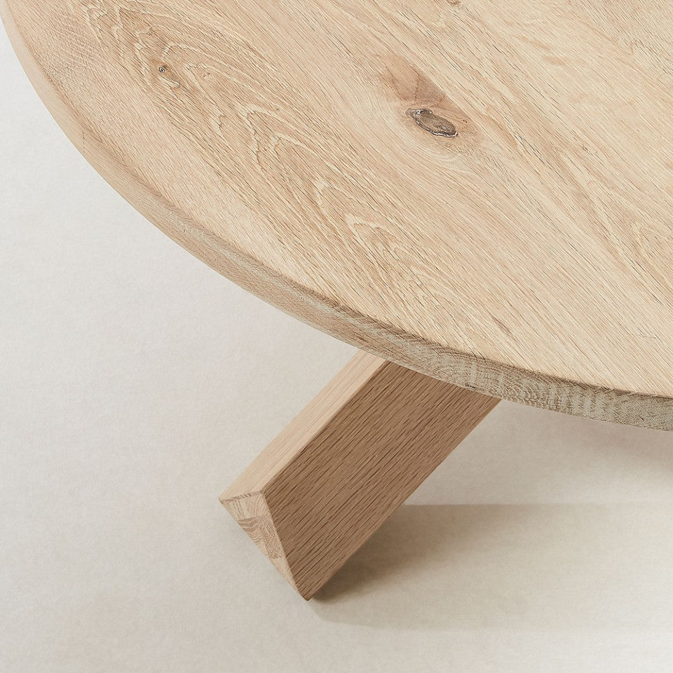 Masa de cafea maro din lemn 65 cm Lotus Kave Home