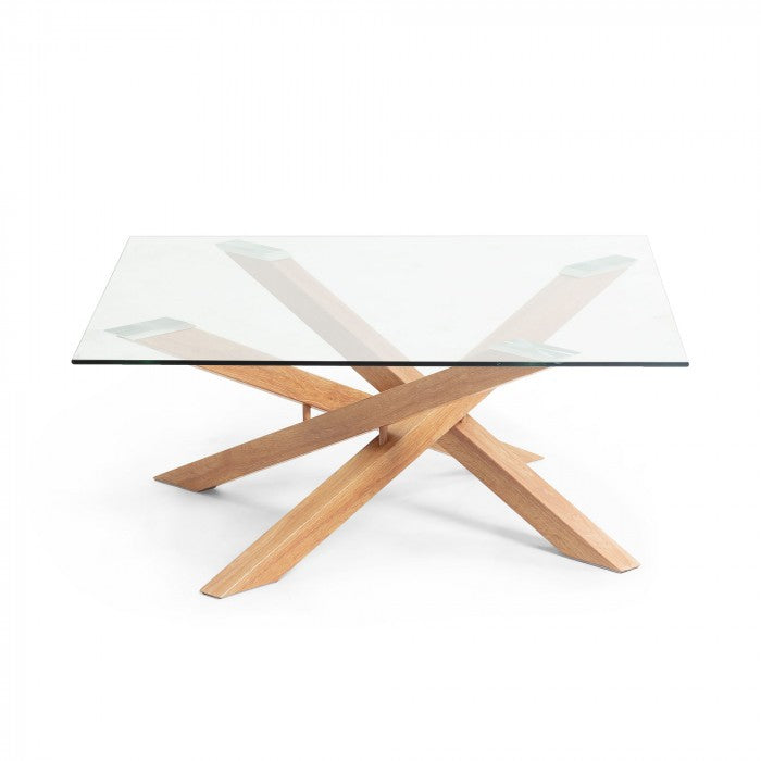 Masa de cafea maro din metal 90x90 cm Kamido Kave Home
