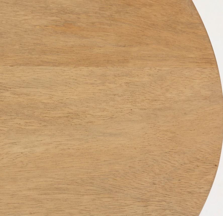 Masa de cafea maro/neagra din lemn 65x120 cm Leska Kave Home