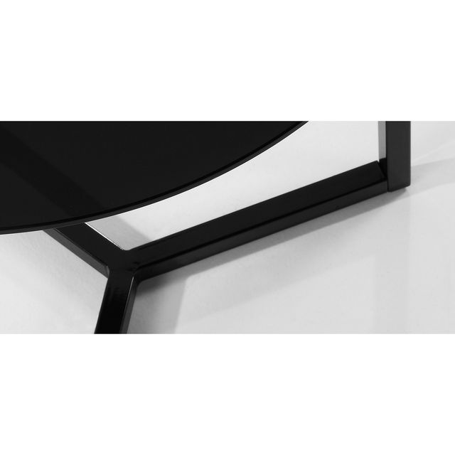 Masa de cafea neagra din metal 50 cm Raeam Kave Home
