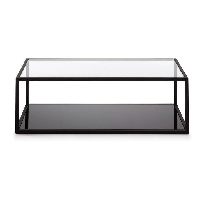 Masa de cafea neagra din metal 60x110 cm Blackhill Kave Home