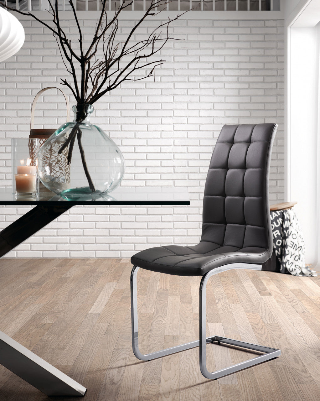 Masa dining argintie din metal 100x180 cm Argo Kave Home