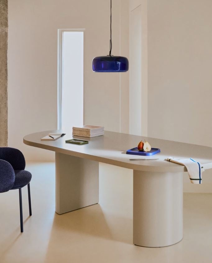Masa dining ecru 100x200 cm Nealy Kave Home