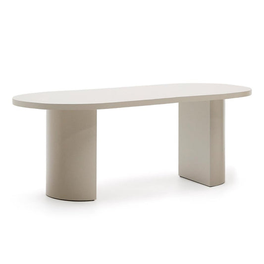 Masa dining ecru 100x200 cm Nealy Kave Home