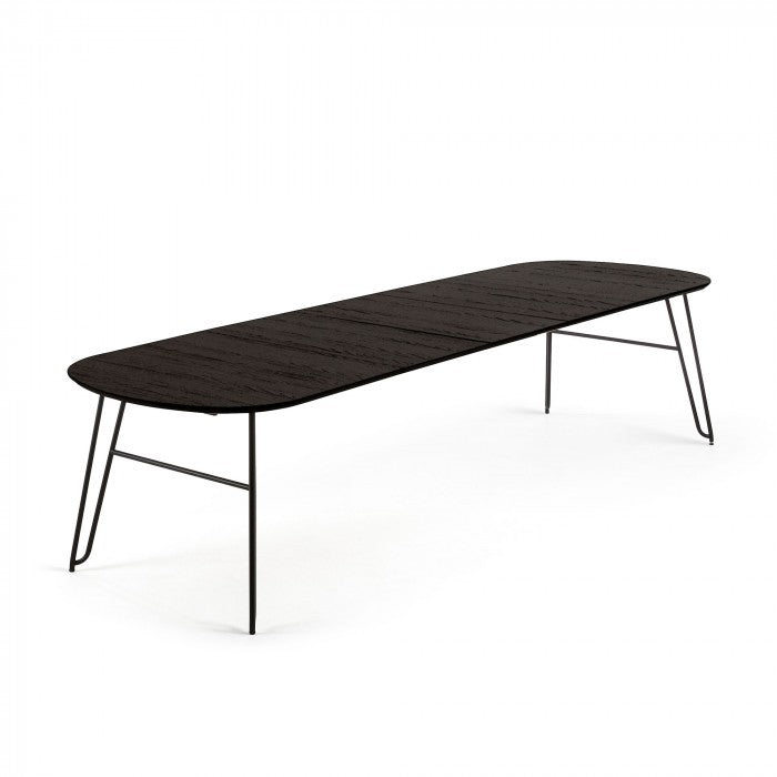 Masa dining extensibila din lemn 100x170(320) cm Milian Kave Home