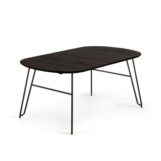 Masa dining extensibila din lemn 100x170(320) cm Milian Kave Home