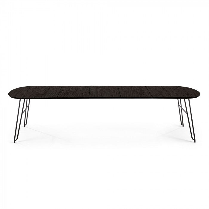 Masa dining extensibila din lemn 100x170(320) cm Milian Kave Home