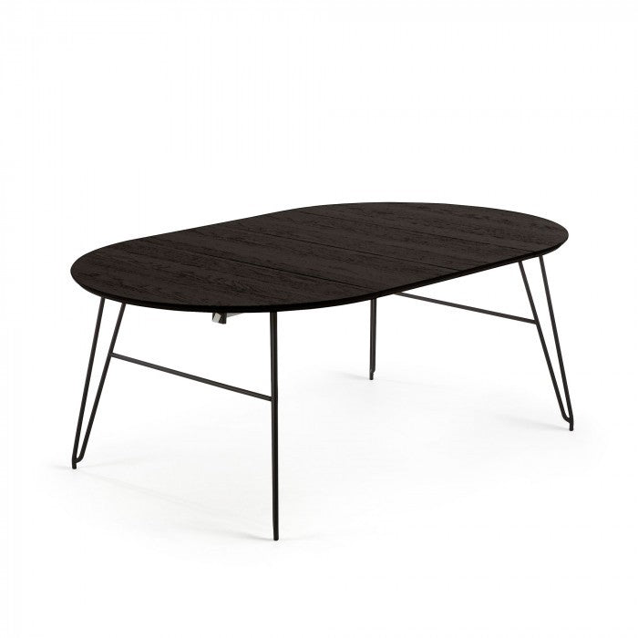 Masa dining extensibila din lemn 120x120(200) cm Milian Kave Home