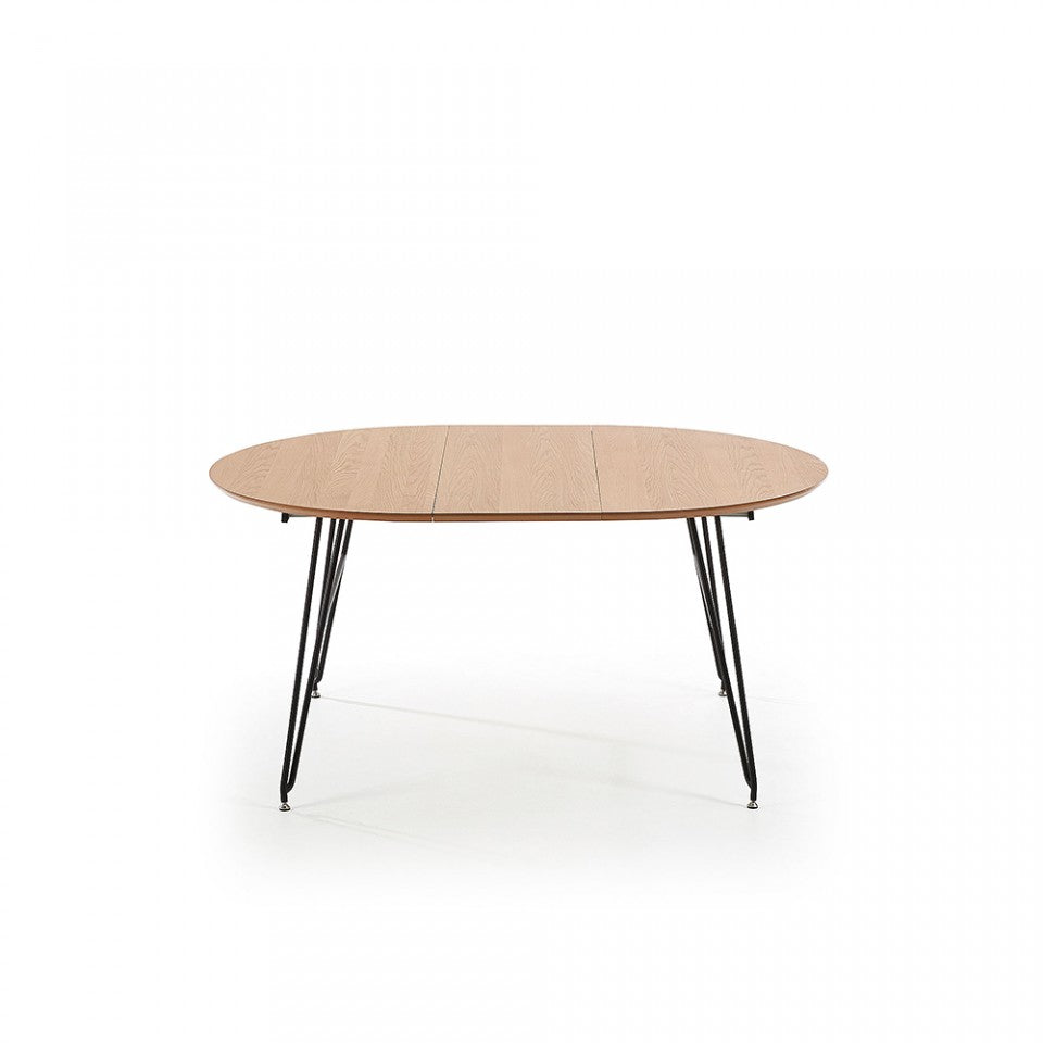 Masa dining extensibila din lemn 120x120(200)cm Novac Kave Home