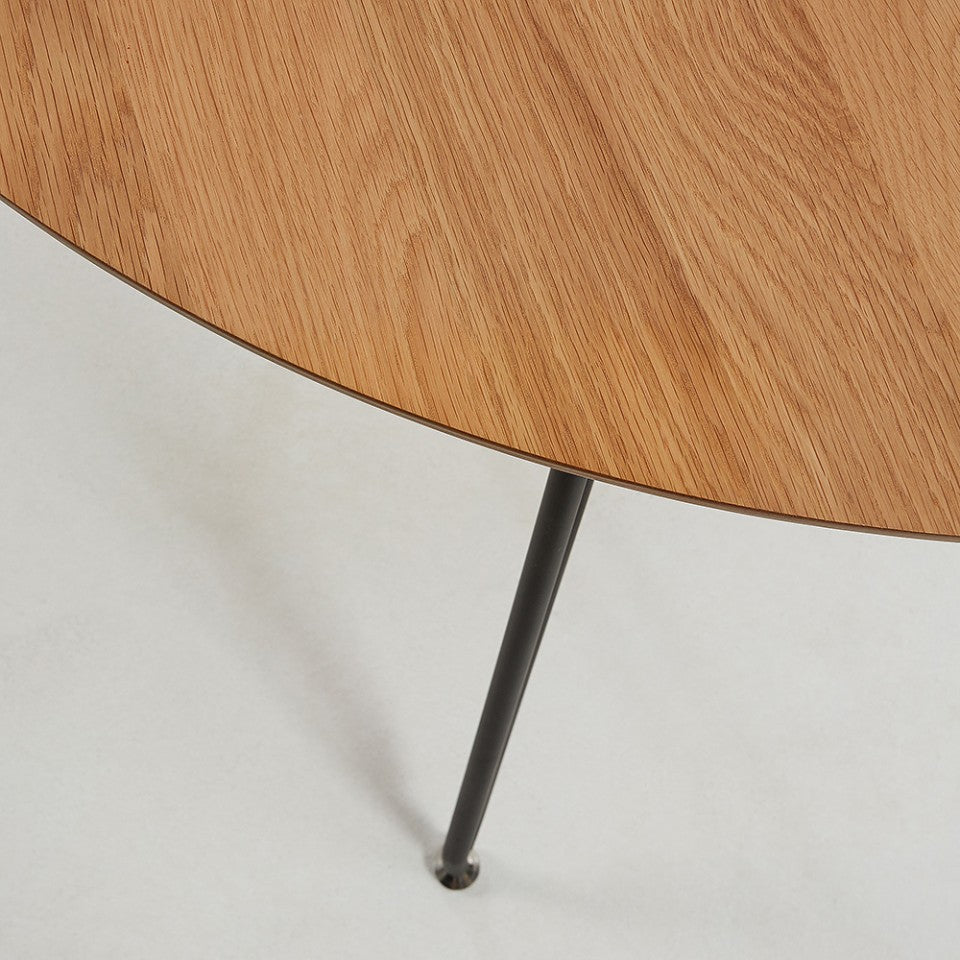 Masa dining extensibila din lemn 120x120(200)cm Novac Kave Home