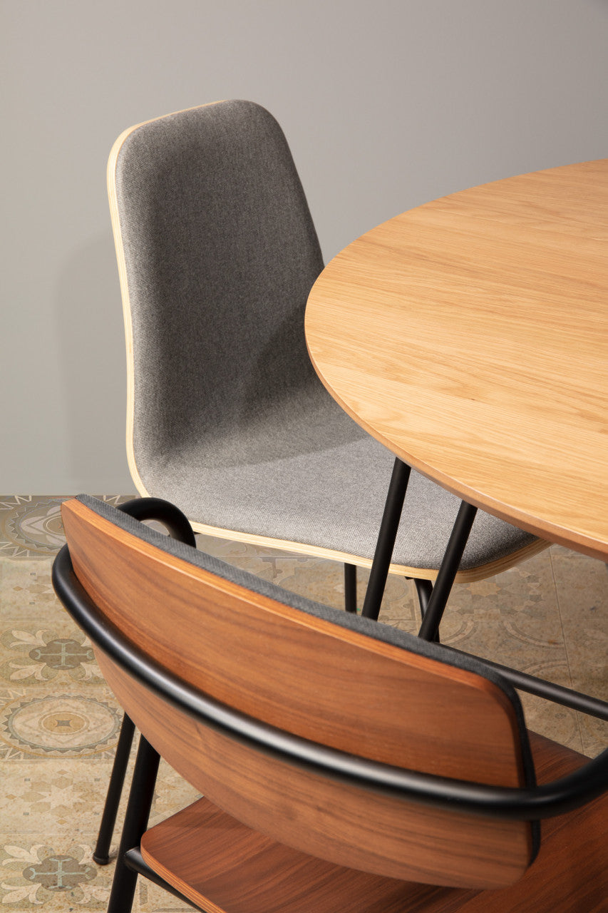 Masa dining extensibila din lemn 120x120(200)cm Novac Kave Home