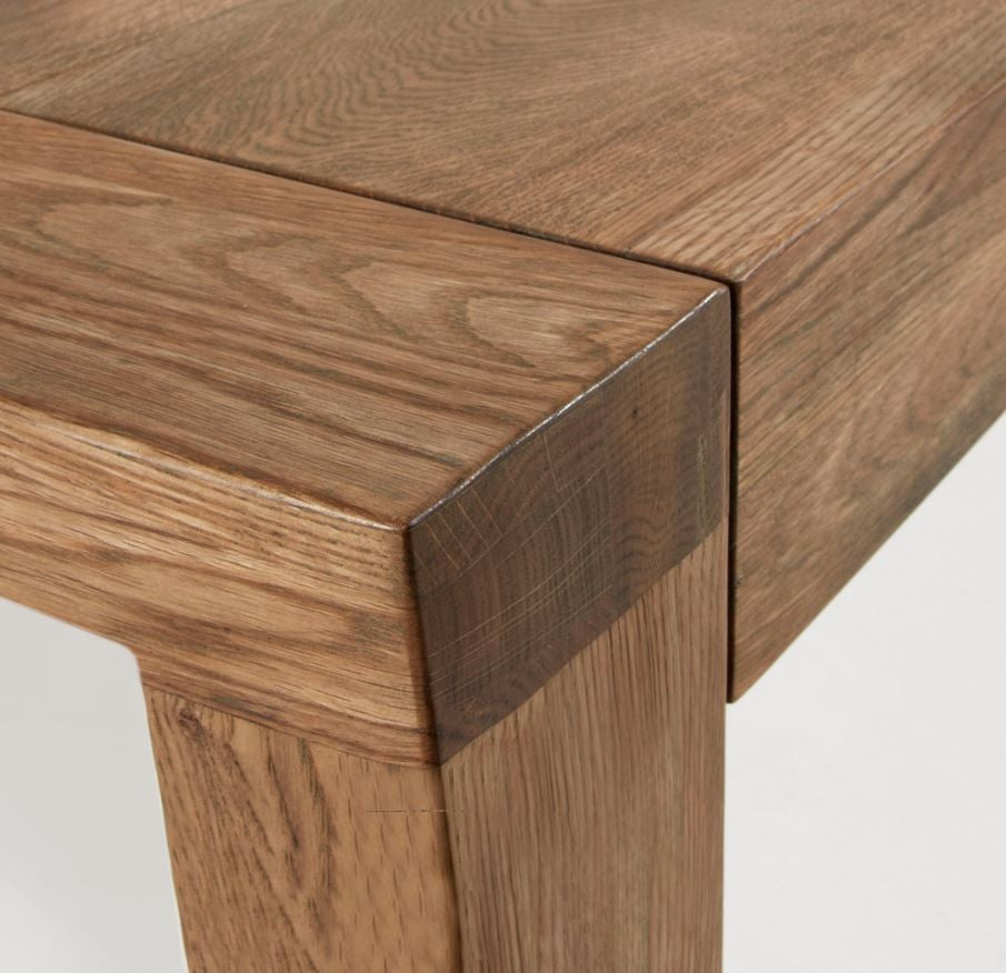 Masa dining extensibila dreptunghiulara maro din lemn 90x(180)230 cm Briva Kave Home
