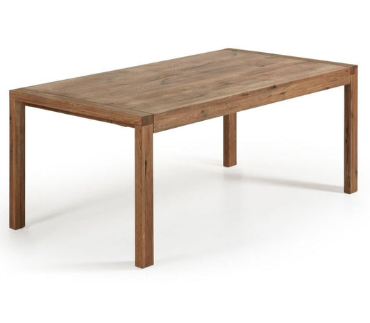 Masa dining extensibila dreptunghiulara maro din lemn 90x(180)230 cm Briva Kave Home