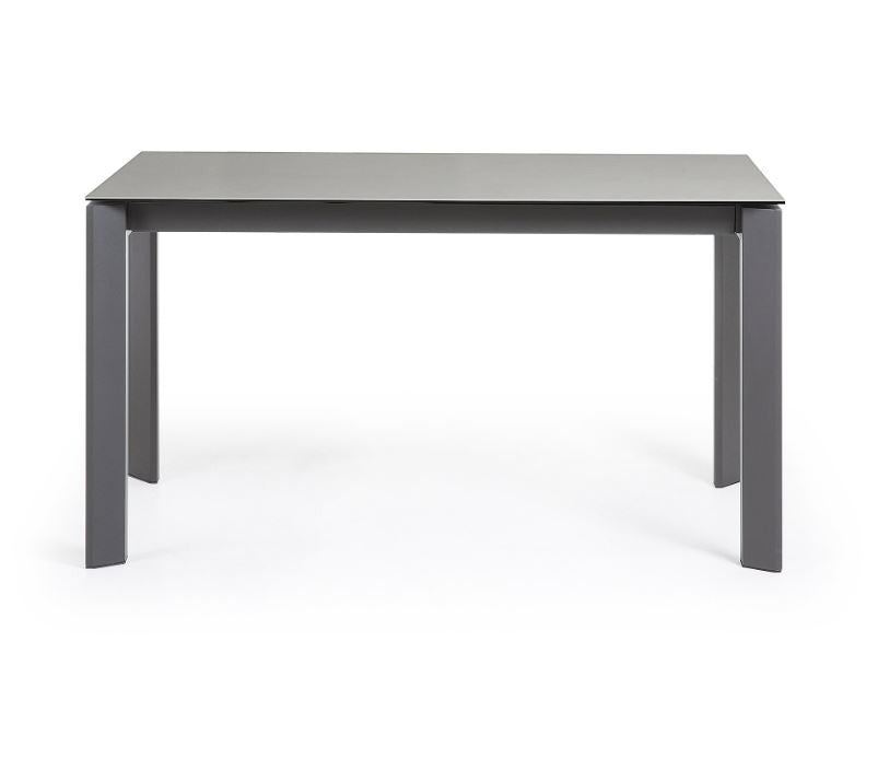 Masa dining extensibila gri din metal 90x(140)200 cm Axis Hydra Kave Home