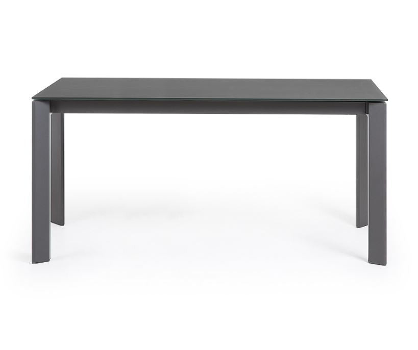 Masa dining extensibila gri din metal 90x(160)220 cm Axis Kave Home