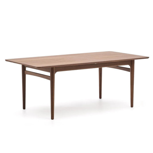 Masa dining extensibila maro din lemn 100x200(260) cm Elan Kave Home
