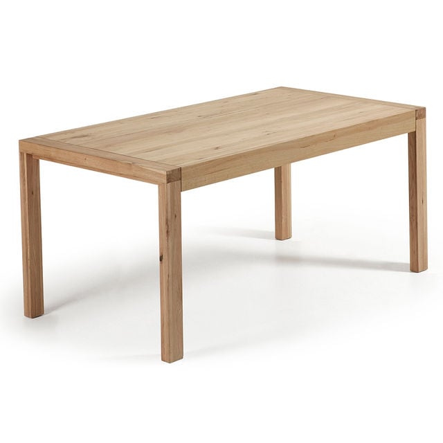 Masa dining extensibila maro din lemn 100x200(280) cm Briva Kave Home