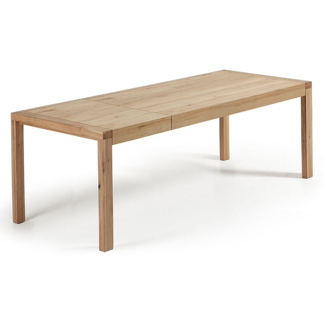 Masa dining extensibila maro din lemn 100x200(280) cm Briva Kave Home