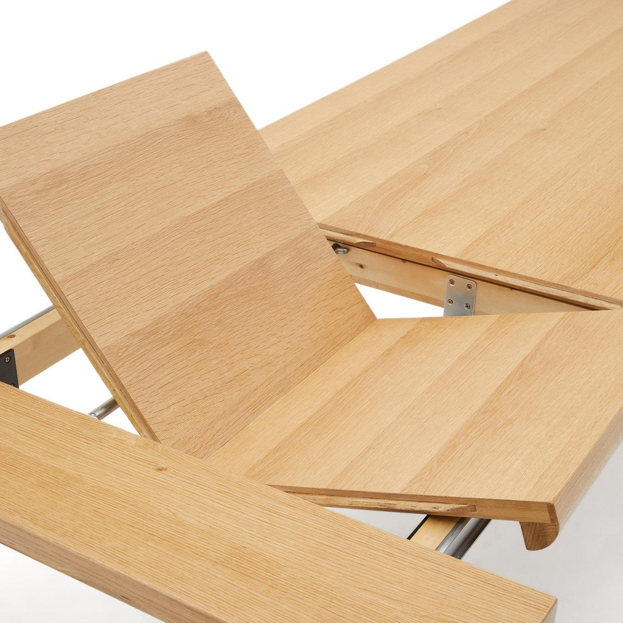 Masa dining extensibila maro din lemn 100x200(280) cm Jondal Kave Home