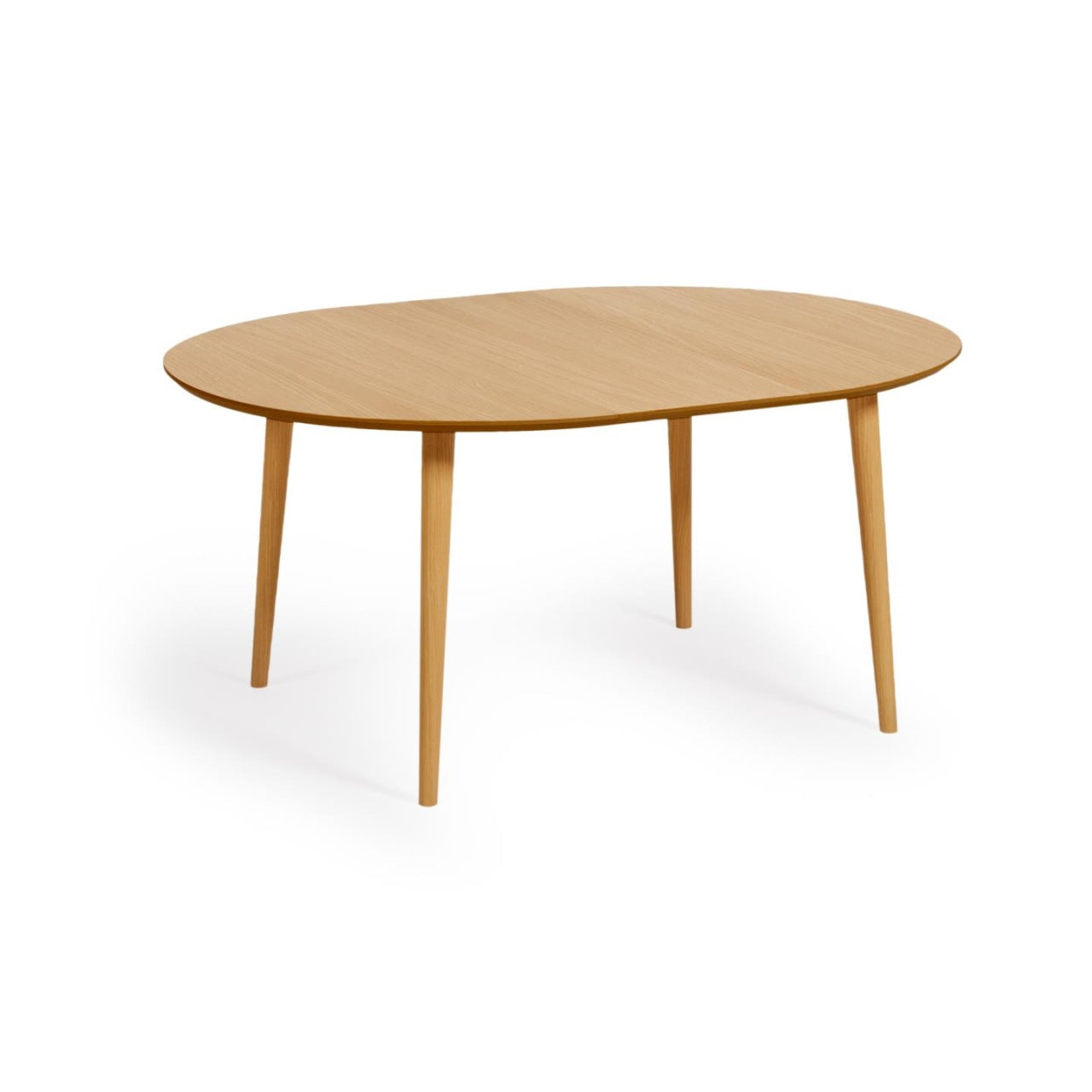 Masa dining extensibila maro din lemn 120(200) cm Oqui Kave Home