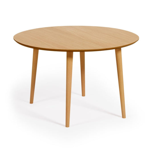 Masa dining extensibila maro din lemn 120(200) cm Oqui Kave Home