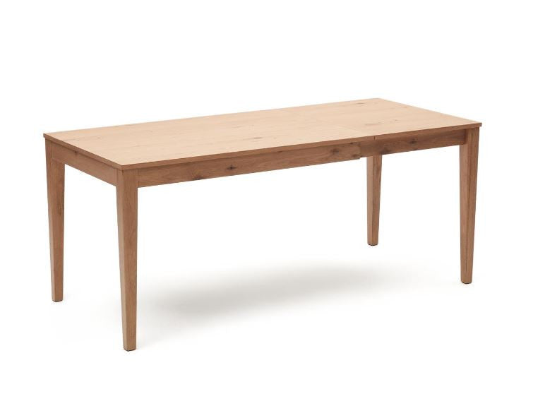 Masa dining extensibila maro din lemn 80x120(180) cm Yain Kave Home