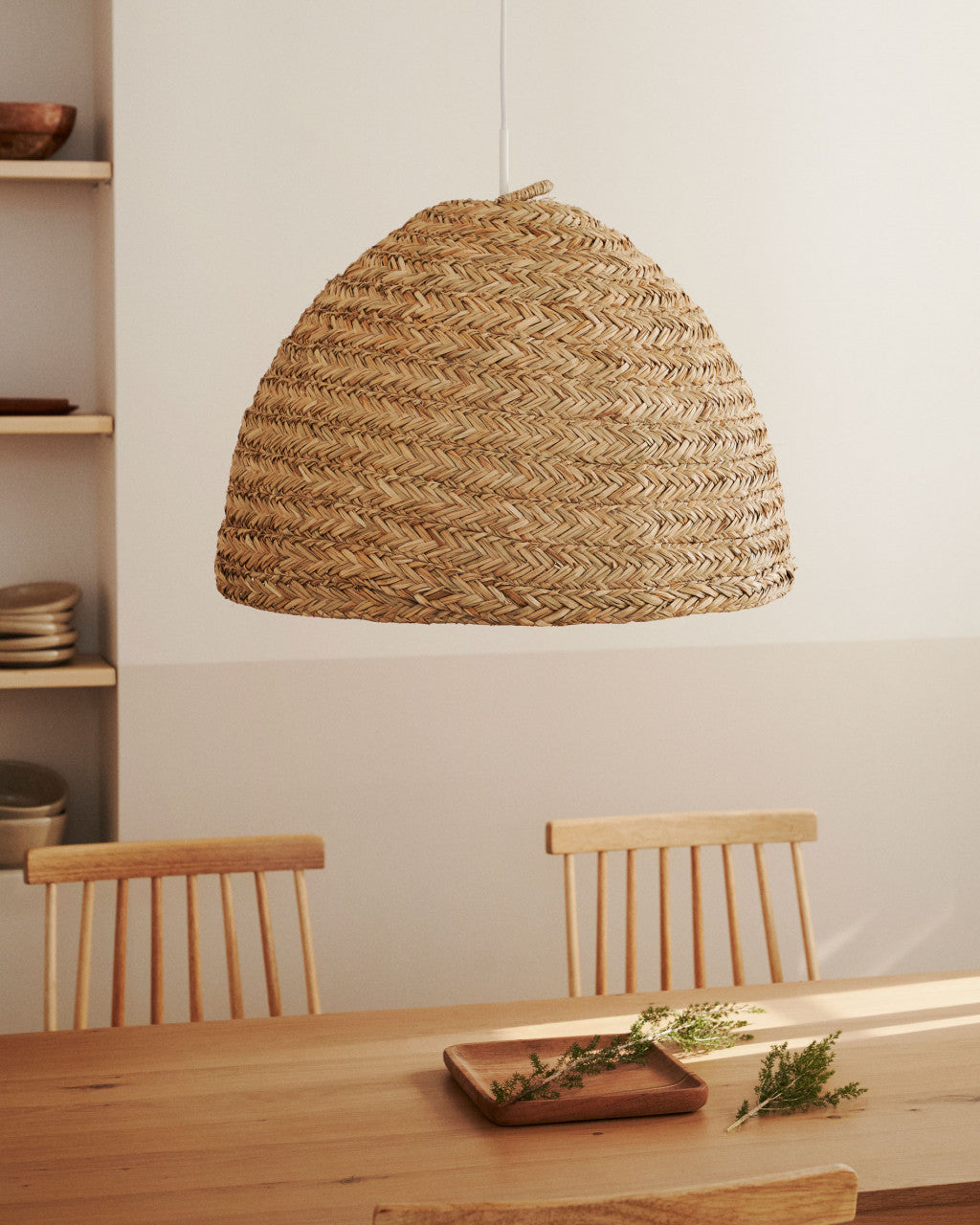 Masa dining extensibila maro din lemn 80x120(180) cm Yain Kave Home