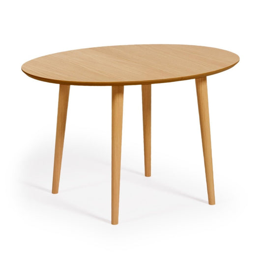 Masa dining extensibila maro din lemn 90x120(200) cm Oqui Kave Home