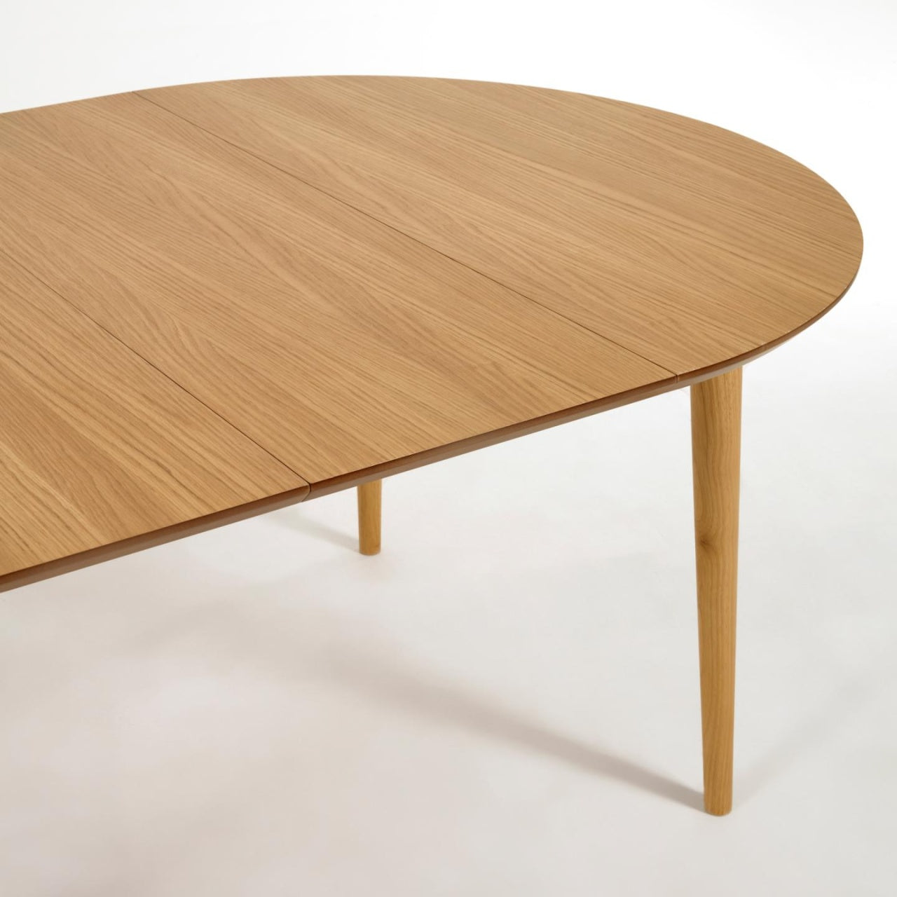 Masa dining extensibila maro din lemn 90x140(220) cm Oqui Kave Home