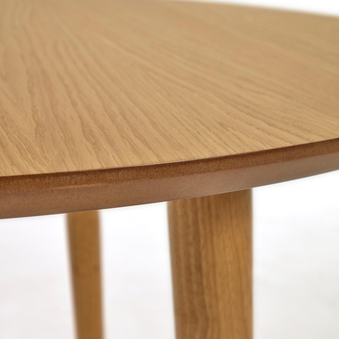 Masa dining extensibila maro din lemn 90x140(220) cm Oqui Kave Home