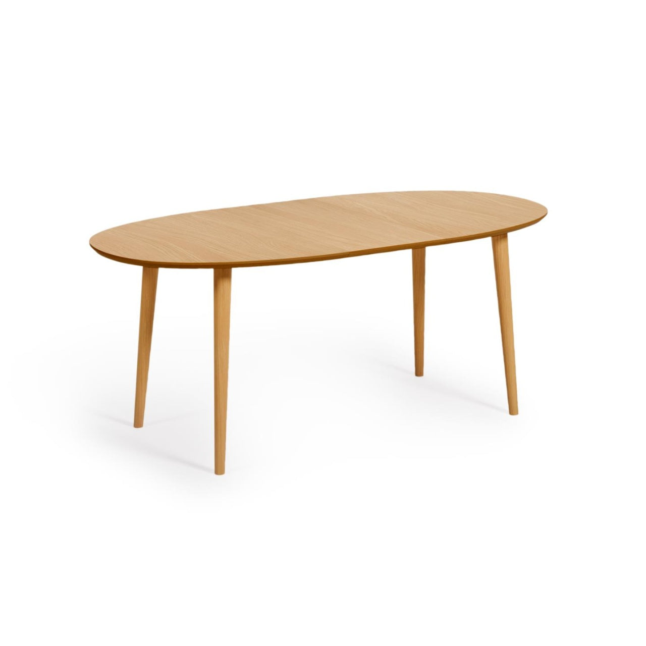 Masa dining extensibila maro din lemn 90x140(220) cm Oqui Kave Home