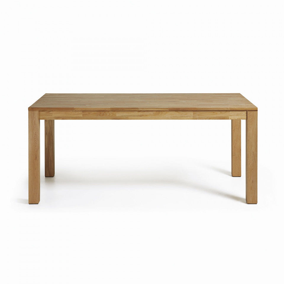 Masa dining extensibila maro din lemn 90x180(260) cm Isbel Kave Home