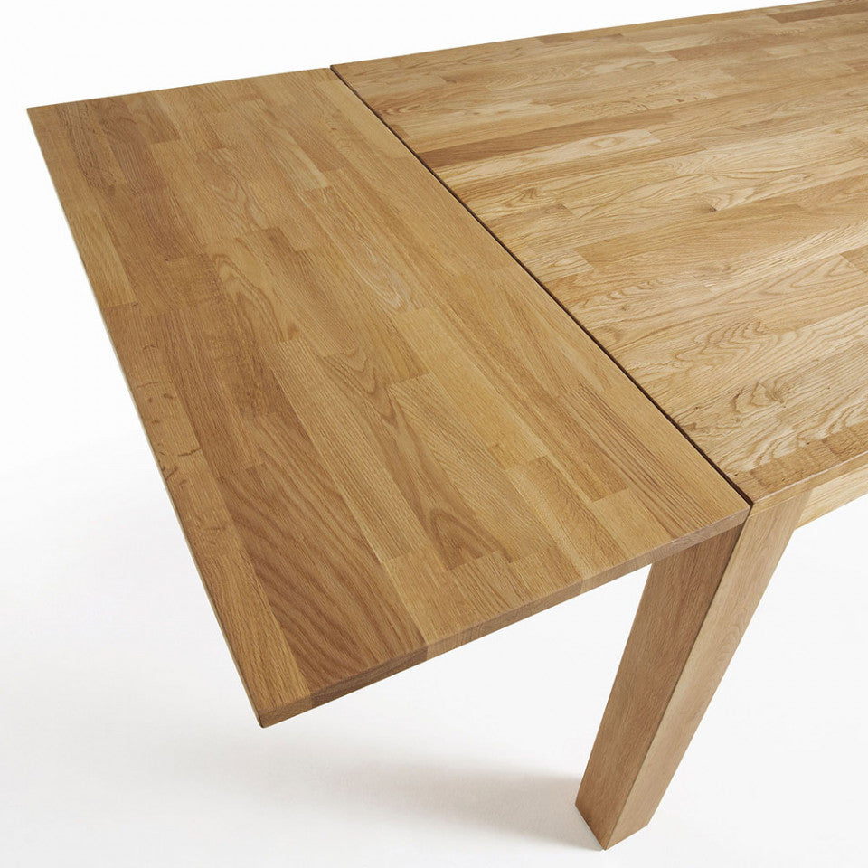 Masa dining extensibila maro din lemn 90x180(260) cm Isbel Kave Home