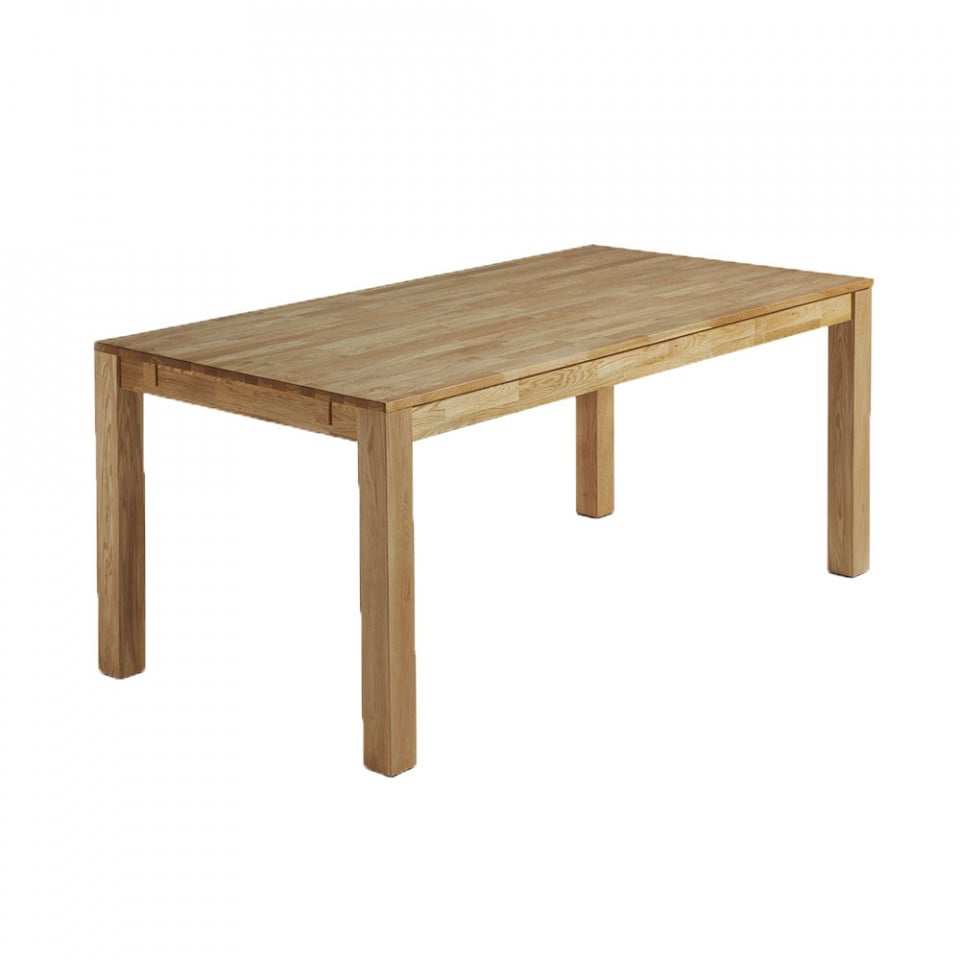 Masa dining extensibila maro din lemn 90x180(260) cm Isbel Kave Home