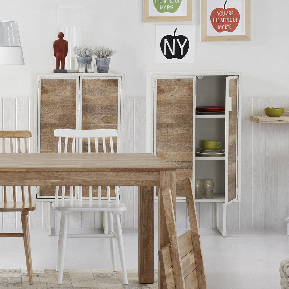 Masa dining extensibila maro din lemn 90x180(260) cm Isbel Kave Home