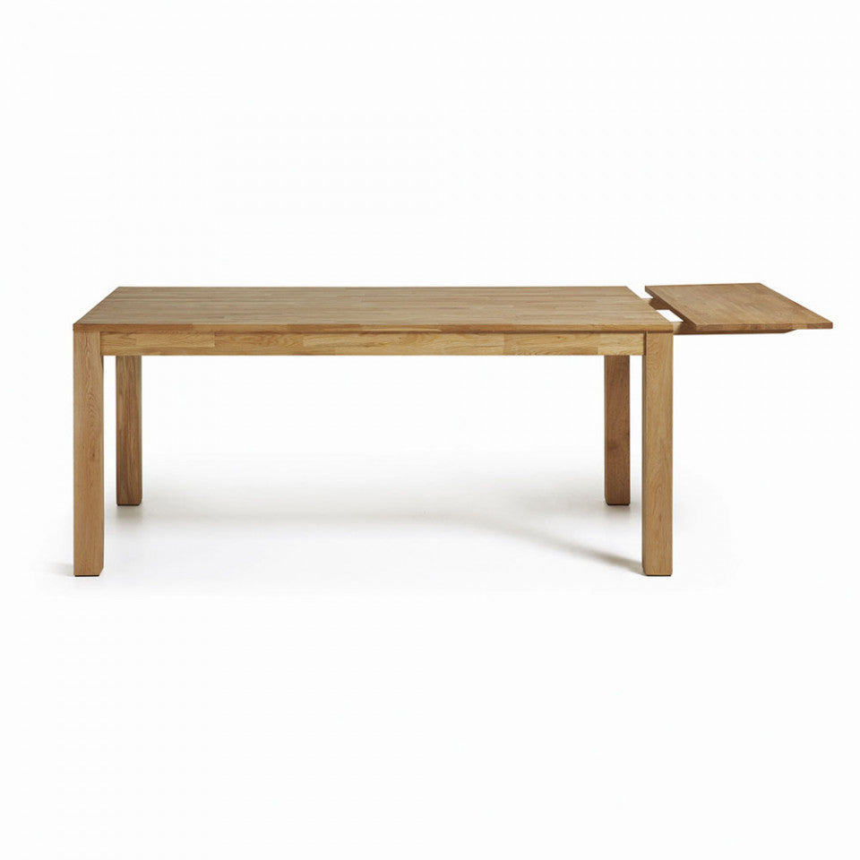 Masa dining extensibila maro din lemn 90x180(260) cm Isbel Kave Home