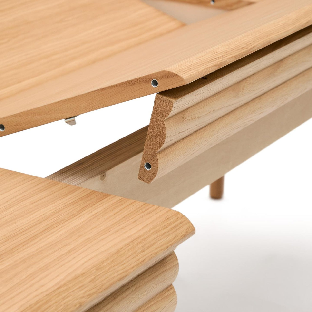 Masa dining extensibila maro din lemn 90x200(280) cm Lenon Kave Home