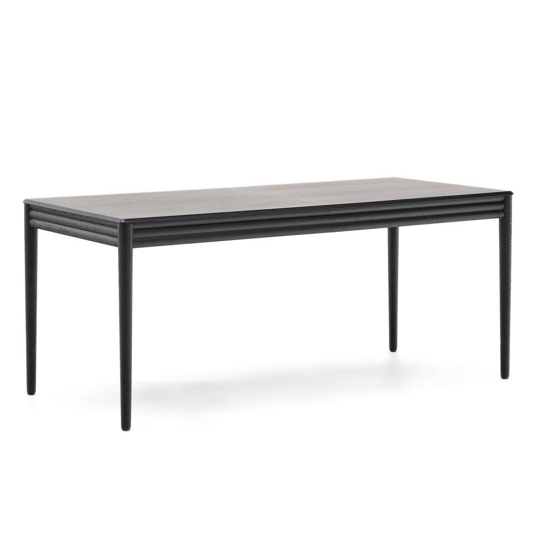 Masa dining extensibila neagra din lemn 90x160(240) cm Lenon Kave Home