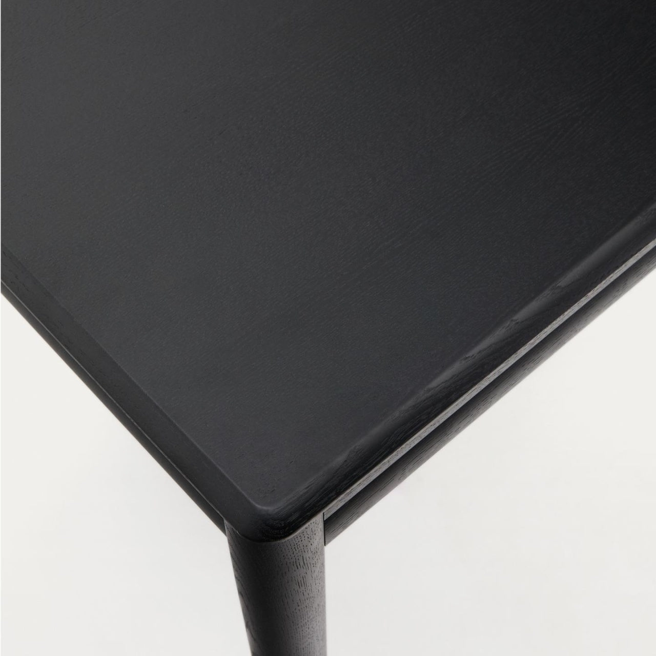 Masa dining extensibila neagra din lemn 90x160(240) cm Lenon Kave Home