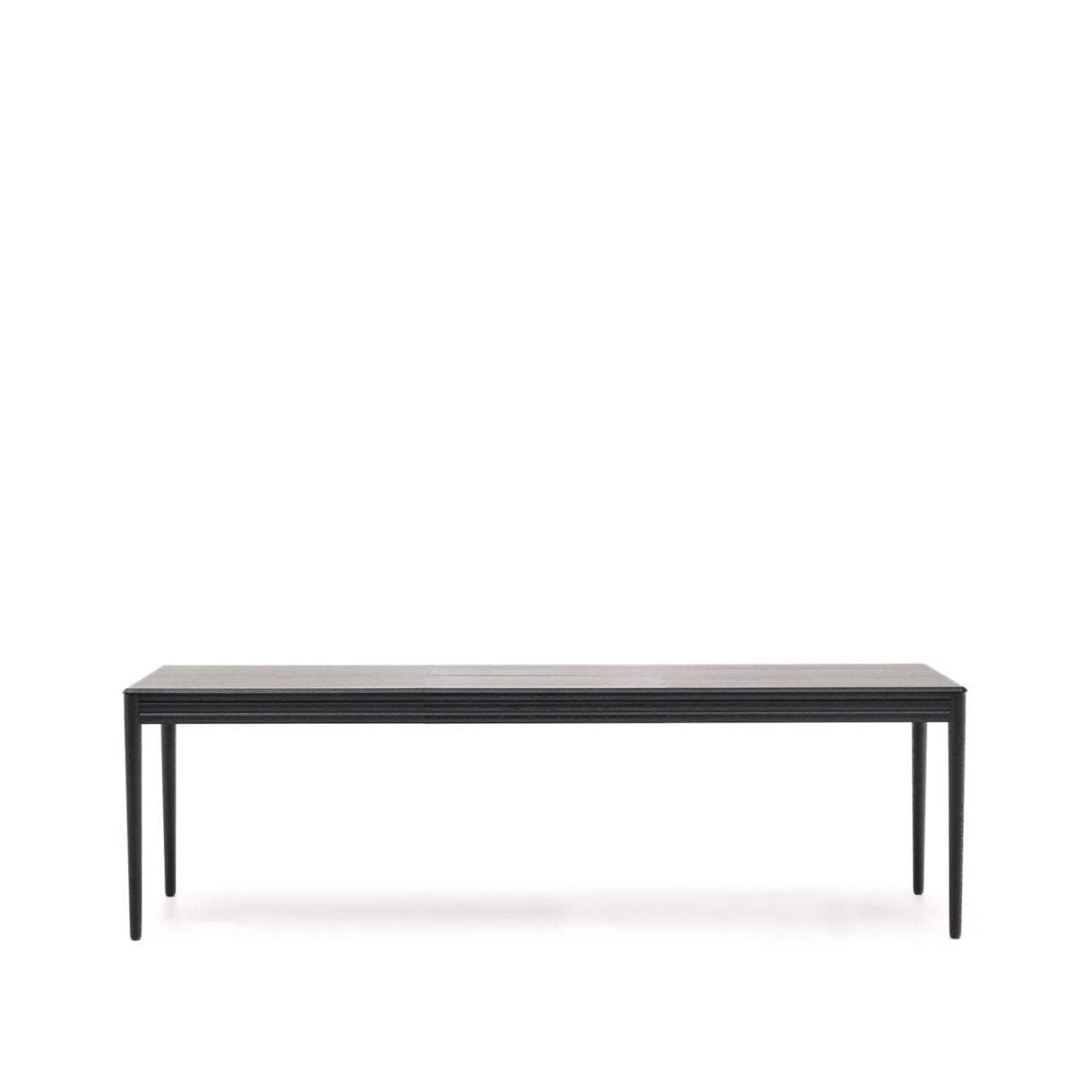 Masa dining extensibila neagra din lemn 90x160(240) cm Lenon Kave Home