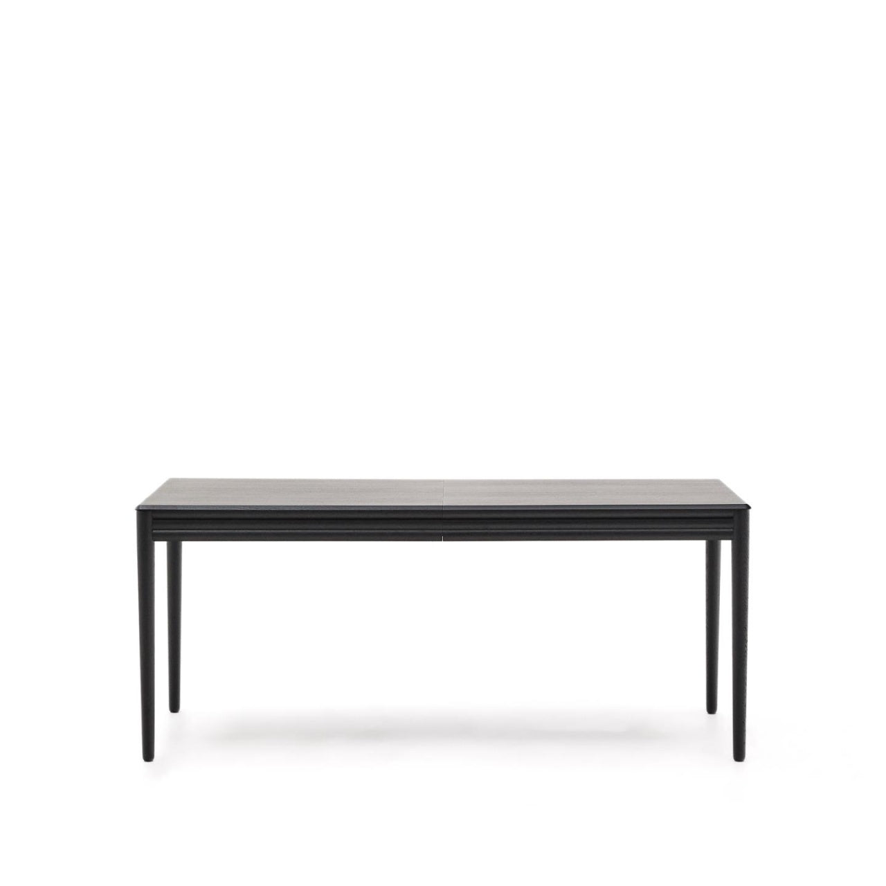 Masa dining extensibila neagra din lemn 90x160(240) cm Lenon Kave Home