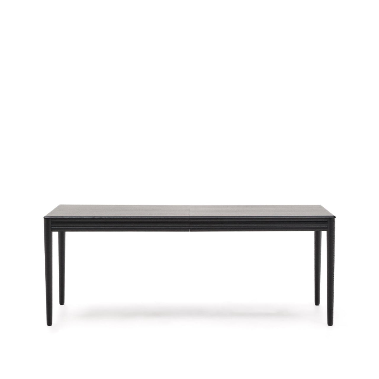Masa dining extensibila neagra din lemn 90x200(280) cm Lenon Kave Home