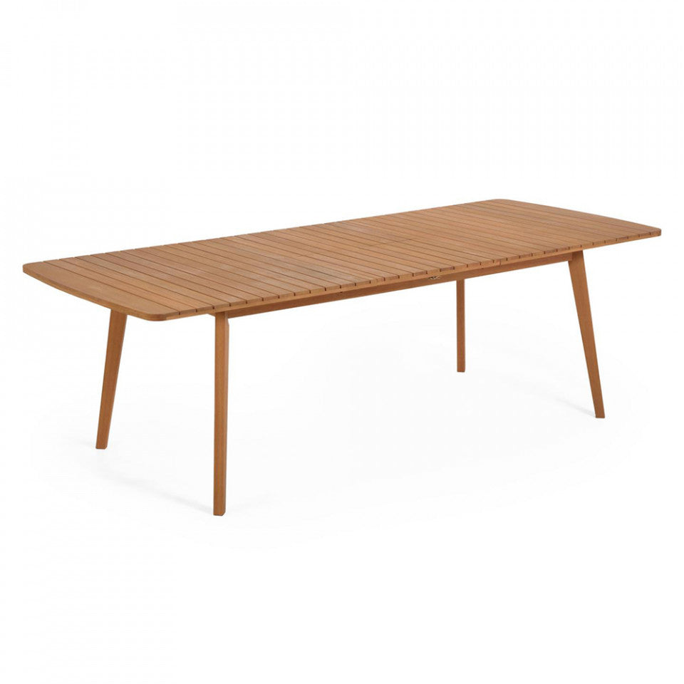 Masa dining exterior extensibila maro din lemn 100x183(240) cm Gaby Hanzel Kave Home