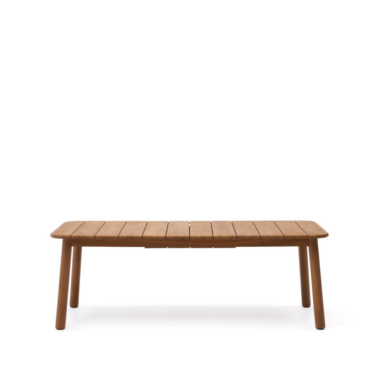 Masa dining exterior extensibila maro din lemn 100x220(294) cm Turqueta Kave Home
