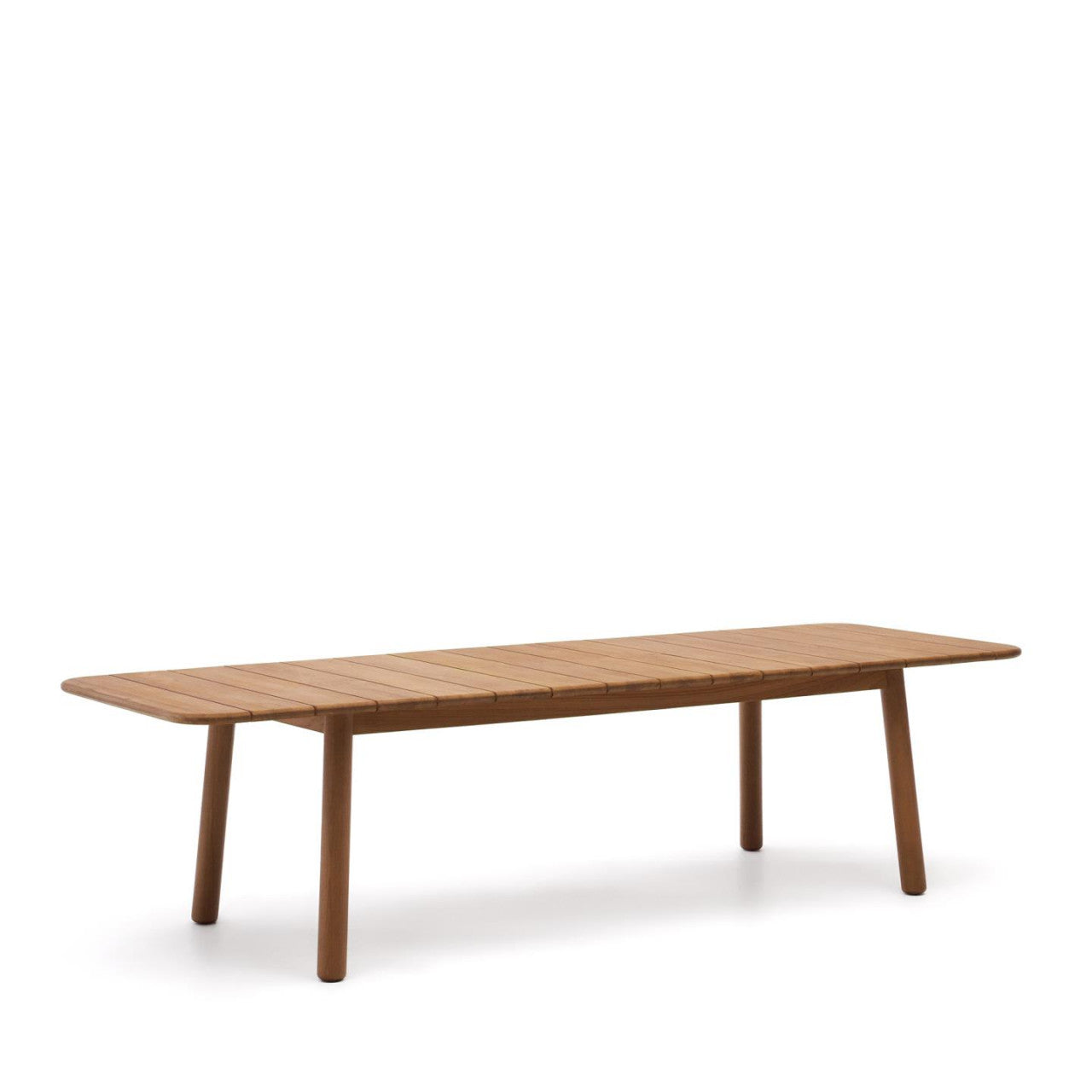 Masa dining exterior extensibila maro din lemn 100x220(294) cm Turqueta Kave Home