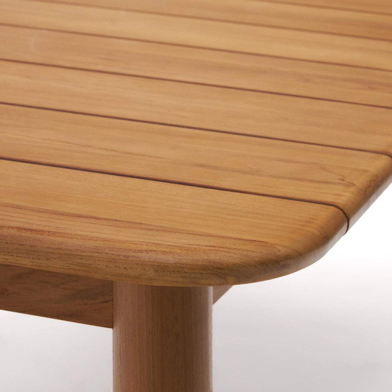 Masa dining exterior extensibila maro din lemn 100x220(294) cm Turqueta Kave Home
