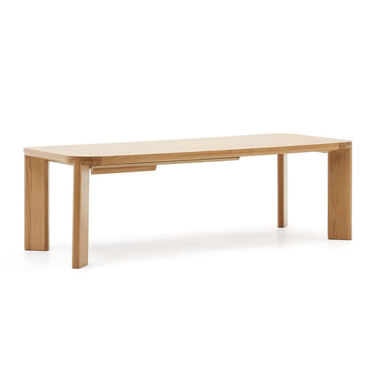 Masa dining exterior extensibila maro din lemn 100x240(320)cm Jondal Kave Home
