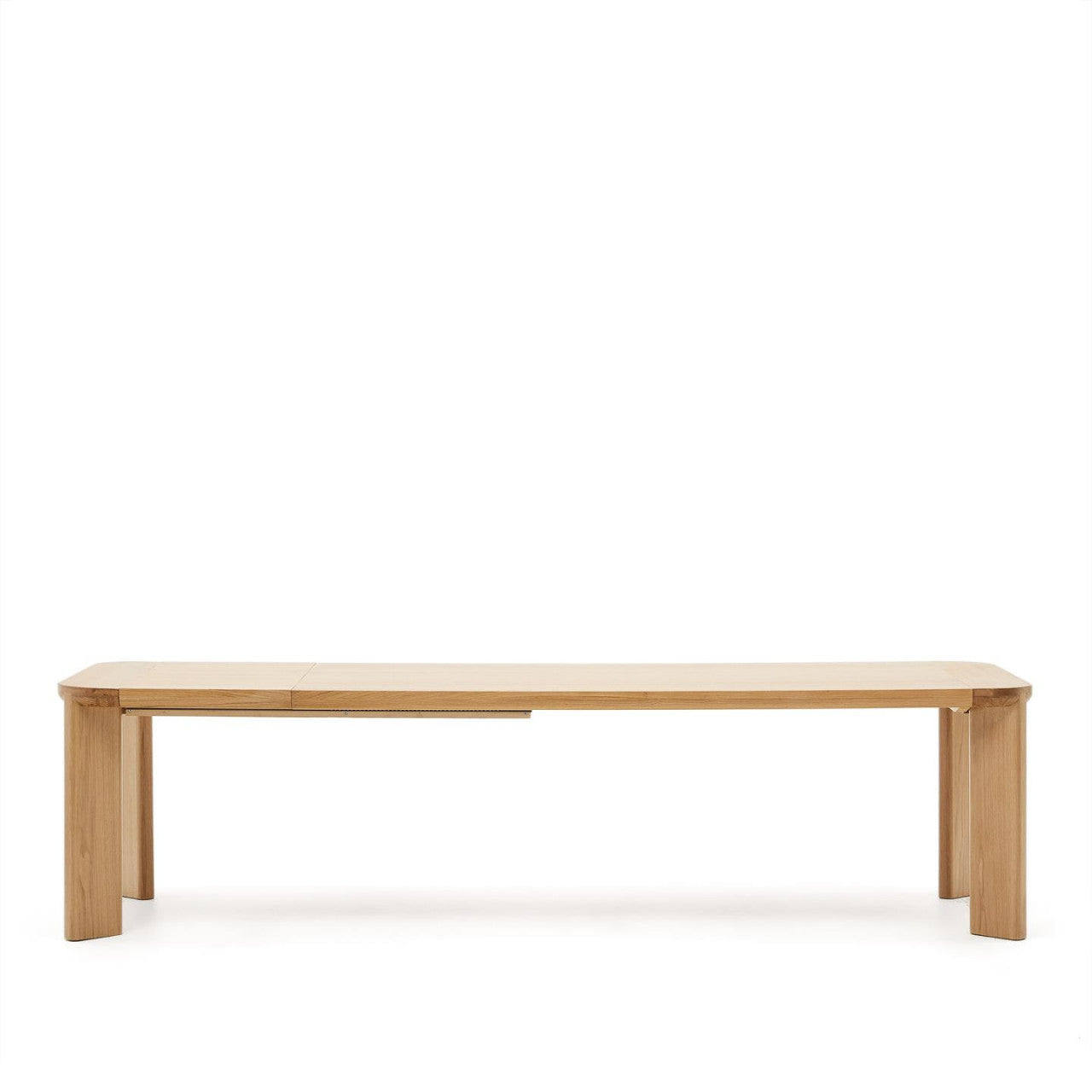 Masa dining exterior extensibila maro din lemn 100x240(320)cm Jondal Kave Home