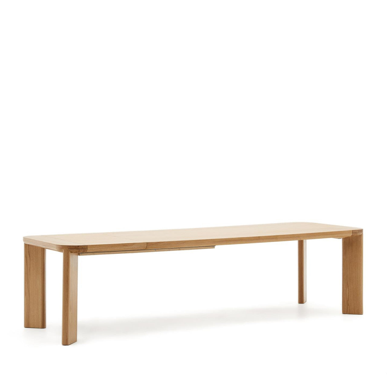 Masa dining exterior extensibila maro din lemn 100x240(320)cm Jondal Kave Home