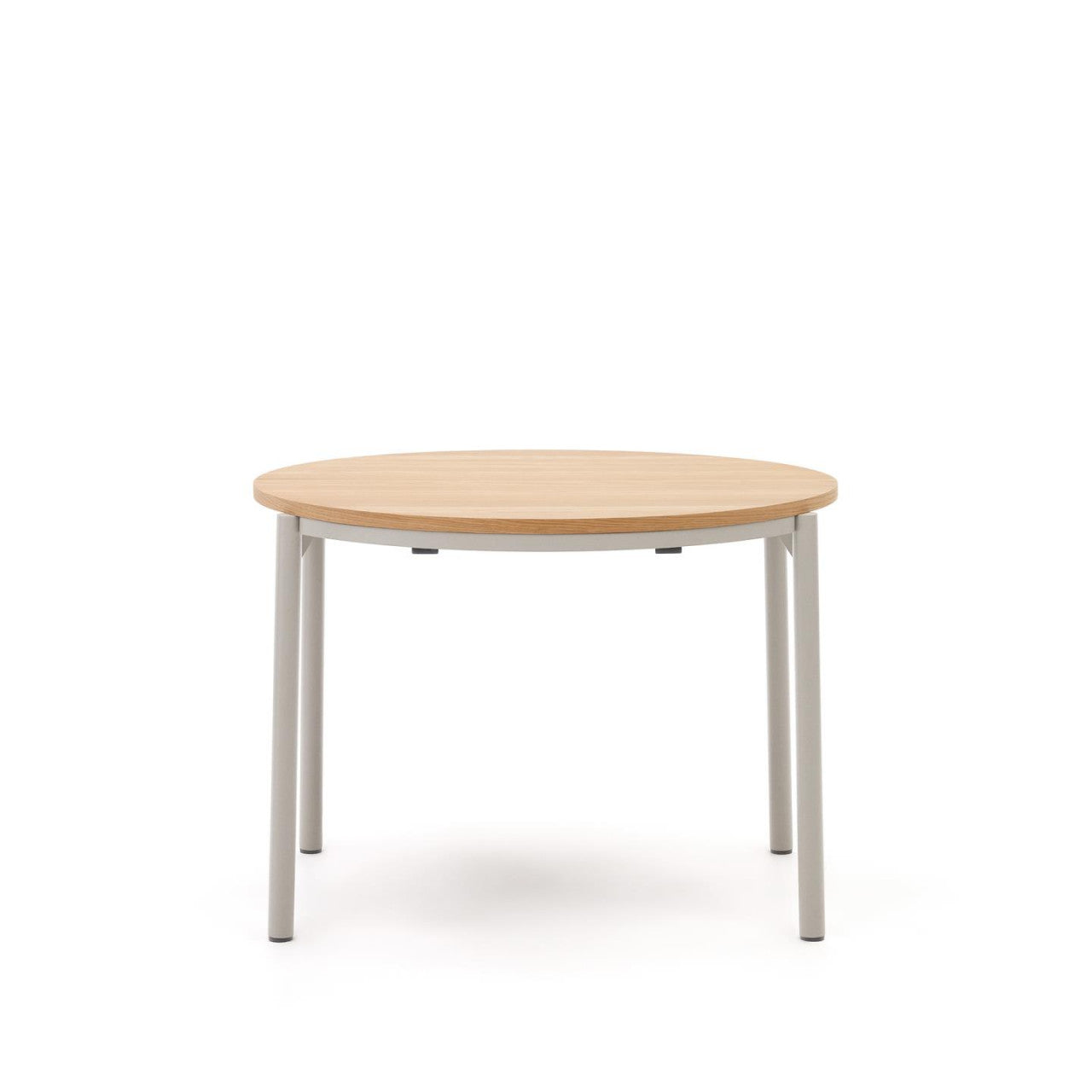 Masa dining exterior extensibila maro/gri din lemn 90(170) cm Montuiri Kave Home